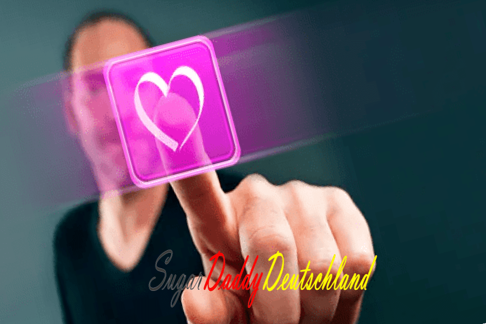 A pessoa toca o coração no ar como se fosse um botão.